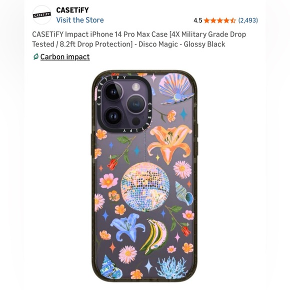 Casetify iPhone 14 Pro Max Case - Disco Magic Floral